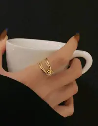 خاتم لون ذهبي 1