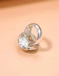 خاتم لون فضي 3