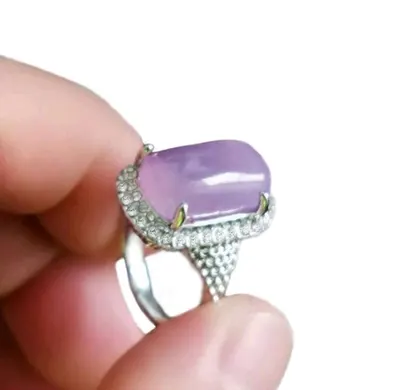 خاتم لون فضي