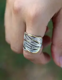 خاتم لون فضي 2