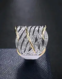 خاتم لون فضي 3