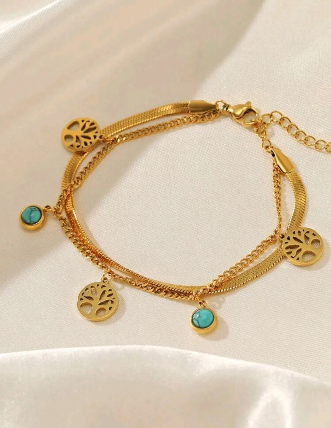 اسوارة لون ذهبي