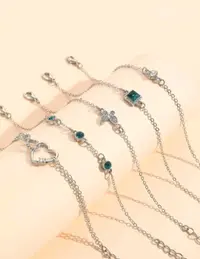 مجموعة اساور فضية 3