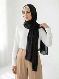 شال لايكرا اسود 1