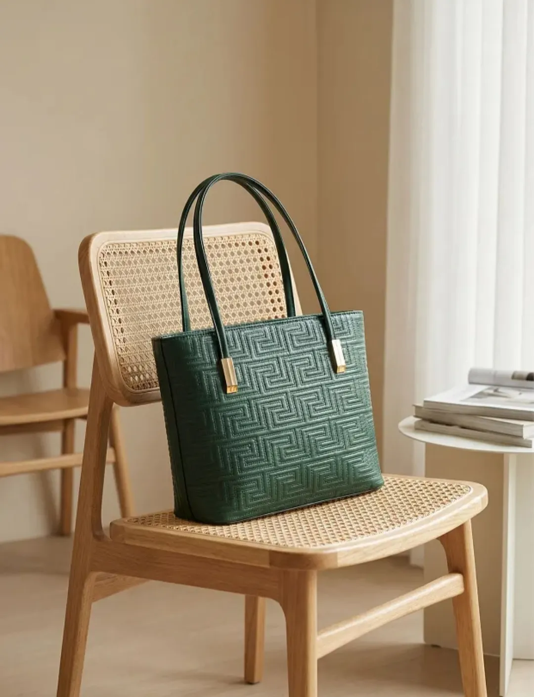 شنطة لون اخضر غامق