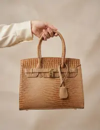 شنطة لون عسلي 2